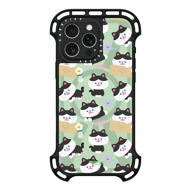 RECORDER factory x CASETiFY iPhone 16 Pro Max ケース ブラック ウルトラ バウンスケース MagSafe対応 KANCHO