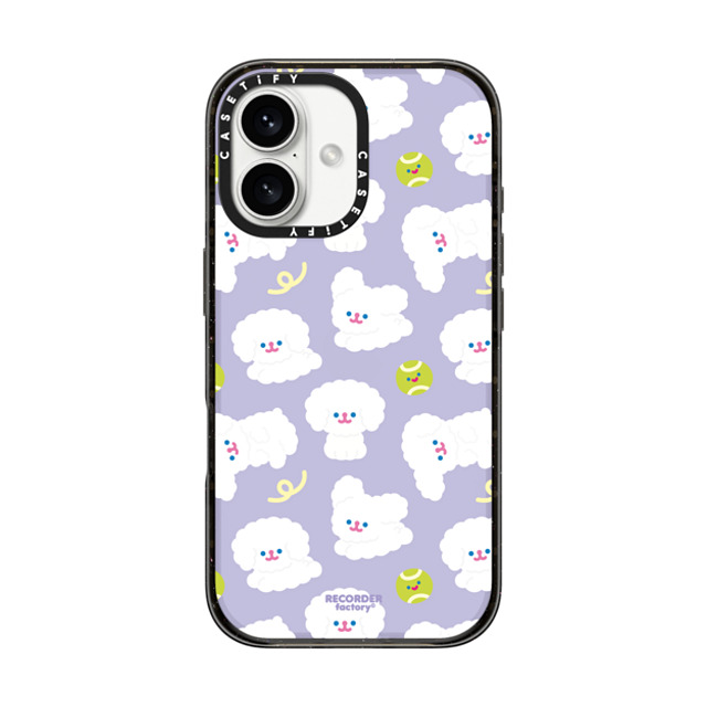 RECORDER factory x CASETiFY iPhone 16 ケース ブラック インパクトケース BOMBOM