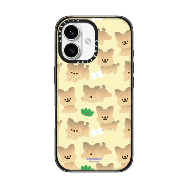 RECORDER factory x CASETiFY iPhone 16 ケース ブラック インパクトケース PRETTY