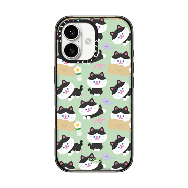 RECORDER factory x CASETiFY iPhone 16 ケース ブラック インパクトケース KANCHO