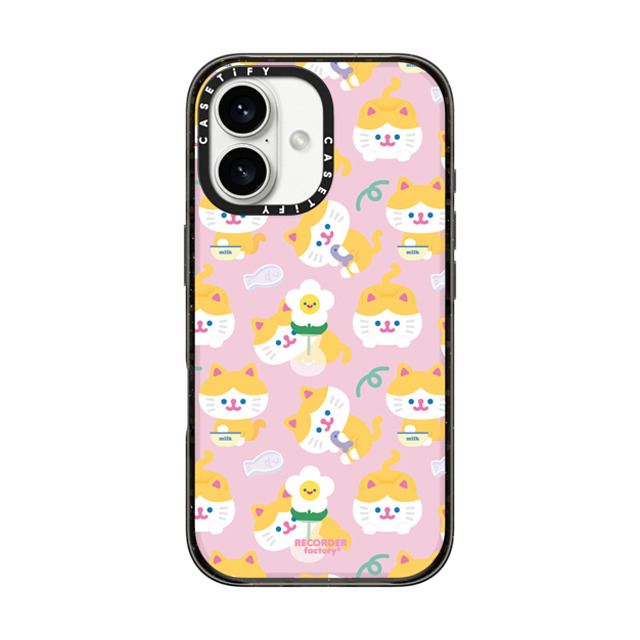 RECORDER factory x CASETiFY iPhone 16 ケース ブラック インパクトケース MAYO