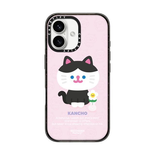 RECORDER factory x CASETiFY iPhone 16 ケース ブラック インパクトケース BIG KANCHO