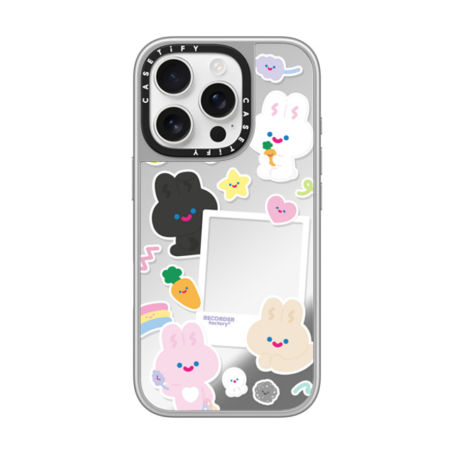 RECORDER factory x CASETiFY iPhone 16 Pro Case シルバー (シルバーバンパー) ミラーケース MagSafe対応 PHOTO RECORDER factory x CASETiFY iPhone 16 Pro Case シルバー (シルバーバンパー) ミラーケース MagSafe対応 PHOTO
