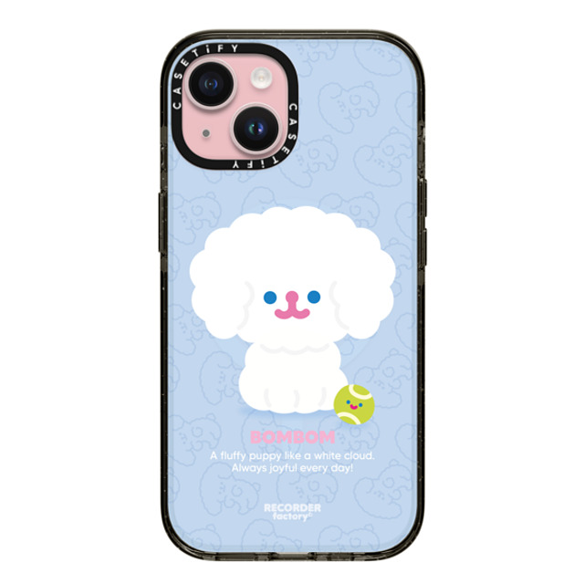 RECORDER factory x CASETiFY iPhone 15 ケース ブラック インパクトケース MagSafe対応 BIG BOMBOM