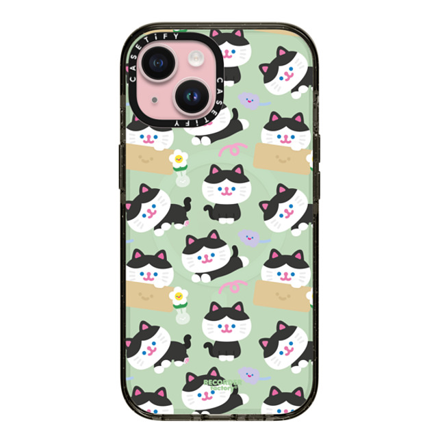 RECORDER factory x CASETiFY iPhone 15 ケース ブラック インパクトケース MagSafe対応 KANCHO