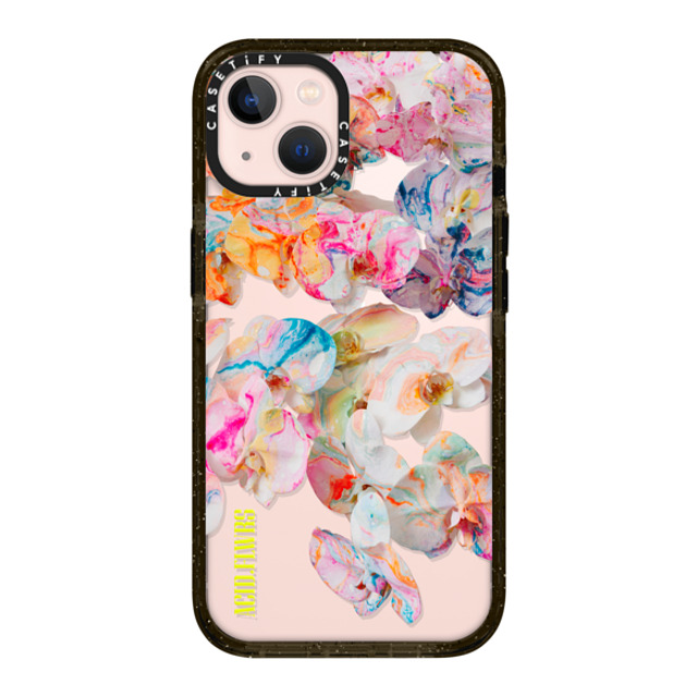 Acid Flwrs x CASETiFY iPhone 13 ケース ブラック インパクトケース AF DREAM FLWRS