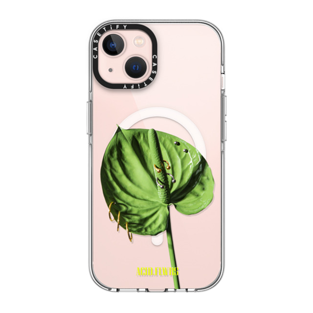 Acid Flwrs x CASETiFY iPhone 13 ケース クリア クリア ケース MagSafe対応 Pierced Anthurium Acid Flwrs x CASETiFY iPhone 13 ケース クリア クリア ケース MagSafe対応 Pierced Anthurium