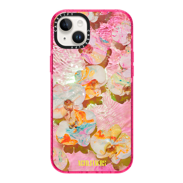 Acid Flwrs x CASETiFY iPhone 14 Plus Case Floral Bubble Gum Impact Case AF PINK AQUA Mother's Day Acid Flwrs x CASETiFY iPhone 14 Plus Case Floral Bubble Gum Impact Case AF PINK AQUA Mother's Day