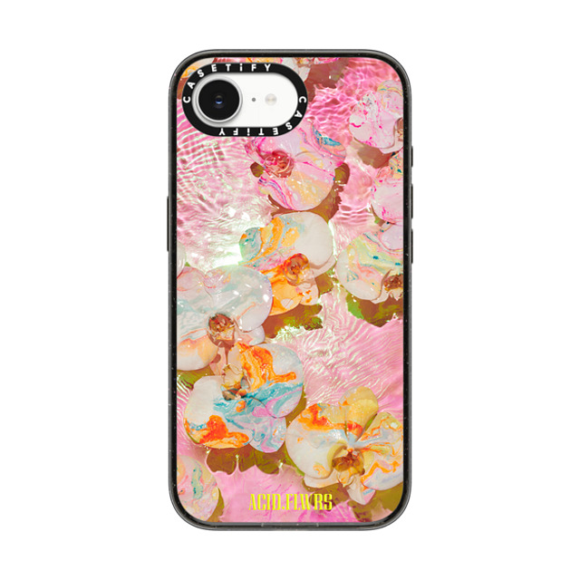 Acid Flwrs x CASETiFY iPhone 16e Case Floral Black Impact Case MagSafe Compatible AF PINK AQUA Back to School Acid Flwrs x CASETiFY iPhone 16e Case Floral Black Impact Case MagSafe Compatible AF PINK AQUA Back to School