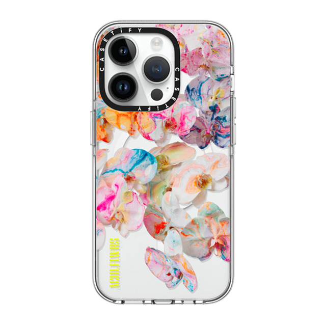 Acid Flwrs x CASETiFY iPhone 14 Pro ケース クリア クリア ケース MagSafe対応 AF DREAM FLWRS