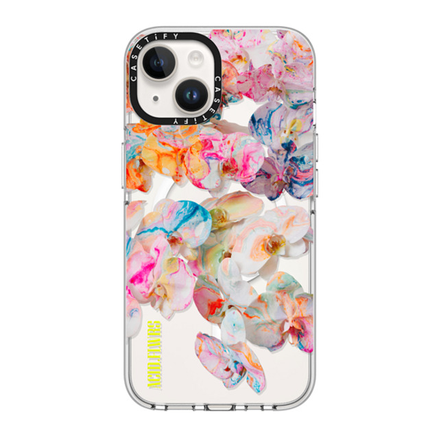 Acid Flwrs x CASETiFY iPhone 14 ケース クリア クリア ケース MagSafe対応 AF DREAM FLWRS