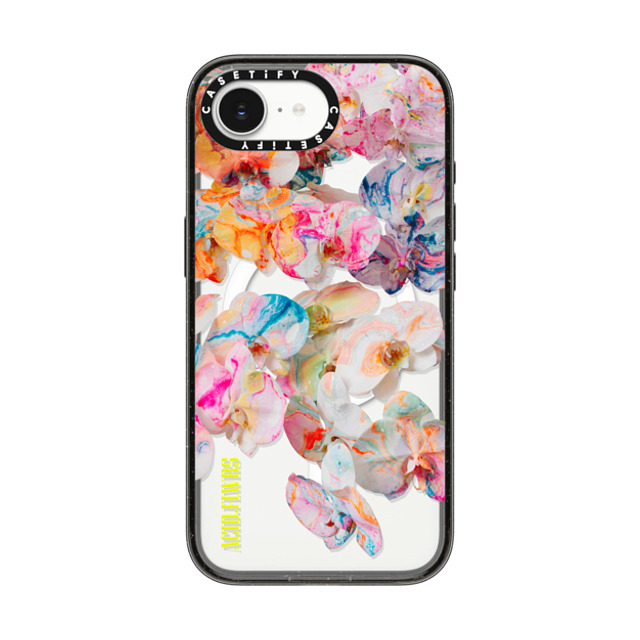 Acid Flwrs x CASETiFY iPhone 16e ケース Floral ブラック インパクトケース MagSafe対応 AF DREAM FLWRS Back to School Acid Flwrs x CASETiFY iPhone 16e ケース Floral ブラック インパクトケース MagSafe対応 AF DREAM FLWRS Back to School