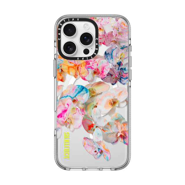 Acid Flwrs x CASETiFY iPhone 16 Pro Max ケース クリア クリア ケース MagSafe対応 AF DREAM FLWRS