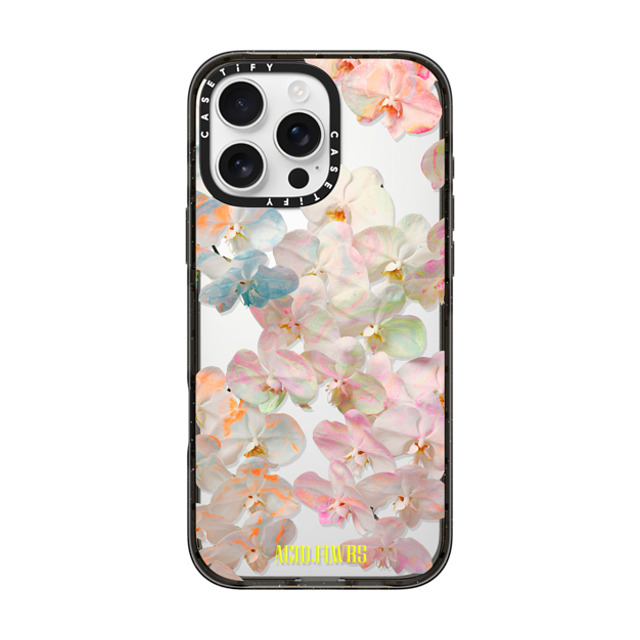 Acid Flwrs x CASETiFY iPhone 16 Pro Max ケース Pastel ブラック インパクトケース AF PASTEL FLWRS Mother's Day Acid Flwrs x CASETiFY iPhone 16 Pro Max ケース Pastel ブラック インパクトケース AF PASTEL FLWRS Mother's Day