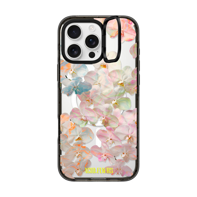 Acid Flwrs x CASETiFY iPhone 16 Pro Max ケース Pastel ブラック インパクトリングスタンドケース MagSafe対応 AF PASTEL FLWRS Father's Day Acid Flwrs x CASETiFY iPhone 16 Pro Max ケース Pastel ブラック インパクトリングスタンドケース MagSafe対応 AF PASTEL FLWRS Father's Day