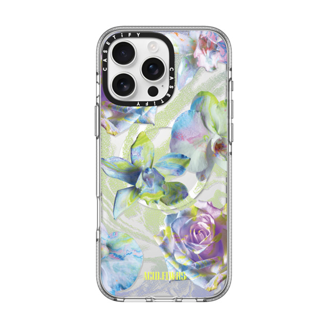 Acid Flwrs x CASETiFY iPhone 16 Pro Max ケース クリア クリア ケース MagSafe対応 NEON GARDEN Back to School Acid Flwrs x CASETiFY iPhone 16 Pro Max ケース クリア クリア ケース MagSafe対応 NEON GARDEN Back to School
