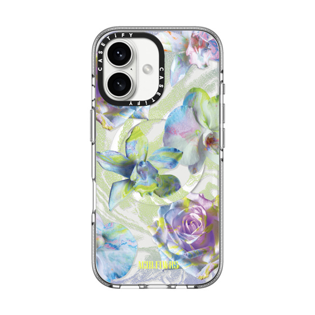 Acid Flwrs x CASETiFY iPhone 16 Case Clear Clear Case MagSafe Compatible NEON GARDEN Acid Flwrs x CASETiFY iPhone 16 Case Clear Clear Case MagSafe Compatible NEON GARDEN