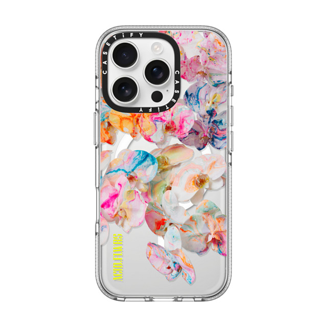 Acid Flwrs x CASETiFY iPhone 16 Pro ケース クリア クリア ケース MagSafe対応 AF DREAM FLWRS