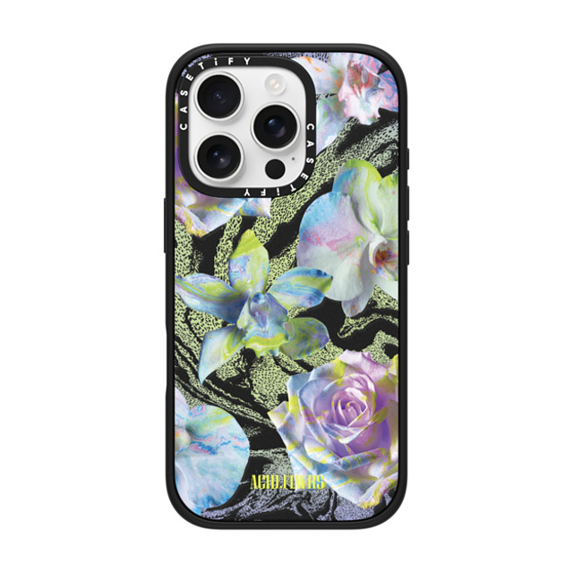 Acid Flwrs x CASETiFY iPhone 16 Pro Case Matte Black Impact Case NEON GARDEN Acid Flwrs x CASETiFY iPhone 16 Pro Case Matte Black Impact Case NEON GARDEN