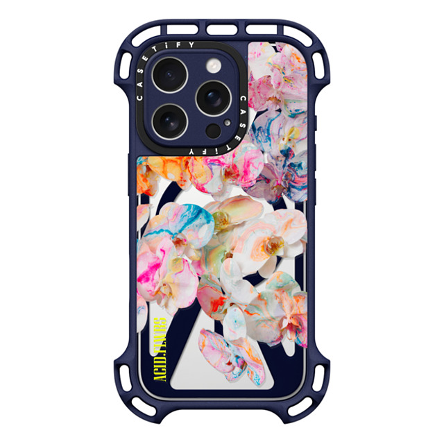 Acid Flwrs x CASETiFY iPhone 16 Pro Case インディゴ ウルトラ バウンスケース MagSafe対応 AF DREAM FLWRS Acid Flwrs x CASETiFY iPhone 16 Pro Case インディゴ ウルトラ バウンスケース MagSafe対応 AF DREAM FLWRS