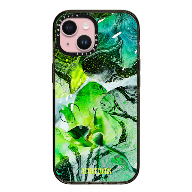 Acid Flwrs x CASETiFY iPhone 15 Case Black Impact Case MagSafe Compatible AF NEON MACRO Mother's Day Acid Flwrs x CASETiFY iPhone 15 Case Black Impact Case MagSafe Compatible AF NEON MACRO Mother's Day
