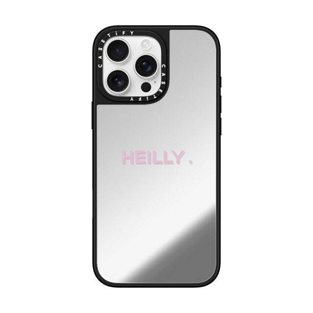 CASETiFY iPhone 16 Pro Max ケース Silver on Black ミラーケース MagSafe対応 Custom Case - heilly.