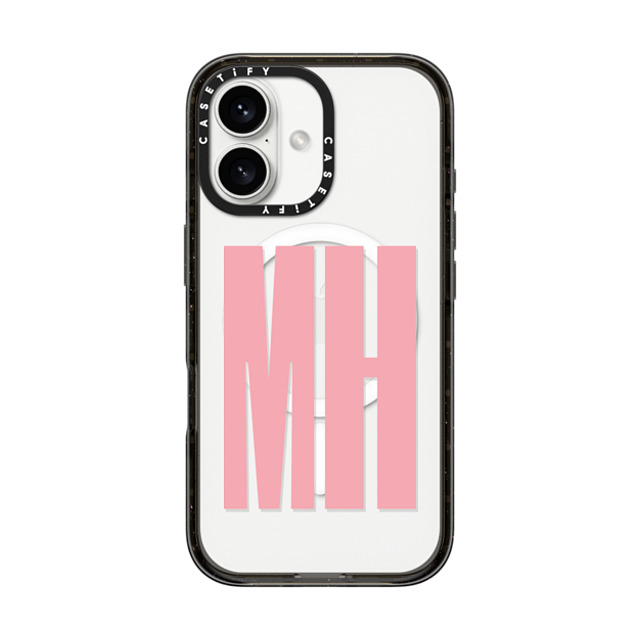 CASETiFY iPhone 16 ケース ブラック インパクトケース MagSafe対応 Custom Case - mh