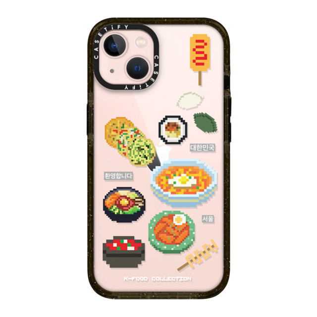 CASETiFY iPhone 13 ケース ブラック インパクトケース K-food medley case park seohyeon