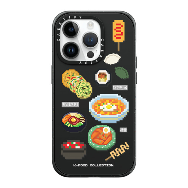 CASETiFY iPhone 14 Pro ケース マットブラック インパクトケース MagSafe対応 K-food medley case park seohyeon