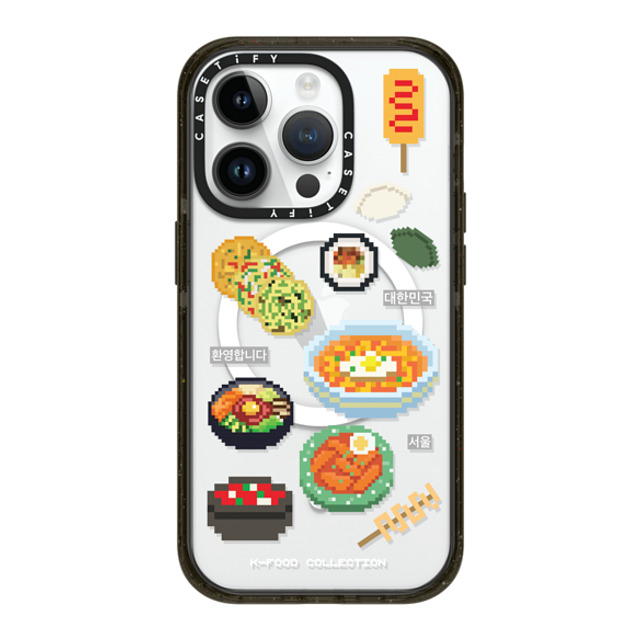 CASETiFY iPhone 14 Pro ケース ブラック インパクトケース MagSafe対応 K-food medley case park seohyeon