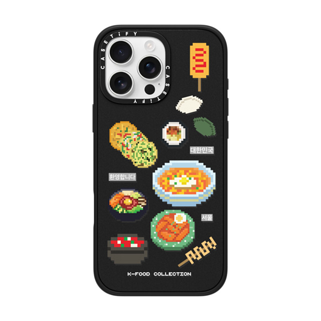 CASETiFY iPhone 16 Pro Max ケース マットブラック インパクトケース MagSafe対応 K-food medley case park seohyeon