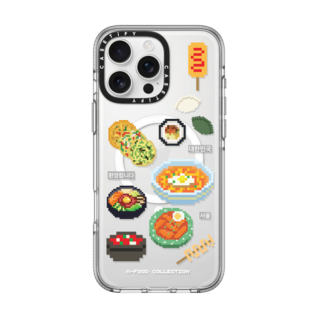 CASETiFY iPhone 16 Pro Max ケース クリア クリア ケース MagSafe対応 K-food medley case park seohyeon