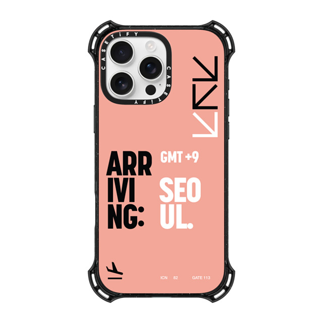 CASETiFY iPhone 16 Pro Max ケース ブラック バウンスケース ARR - SEOUL park seohyeon