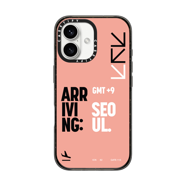 CASETiFY iPhone 16 ケース ブラック インパクトケース MagSafe対応 ARR - SEOUL park seohyeon