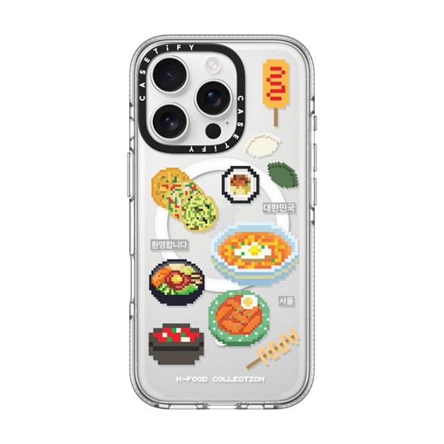 CASETiFY iPhone 16 Pro ケース クリア クリア ケース MagSafe対応 K-food medley case park seohyeon