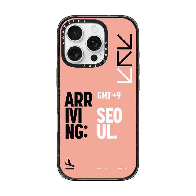 CASETiFY iPhone 16 Pro ケース ブラック インパクトケース MagSafe対応 ARR - SEOUL park seohyeon