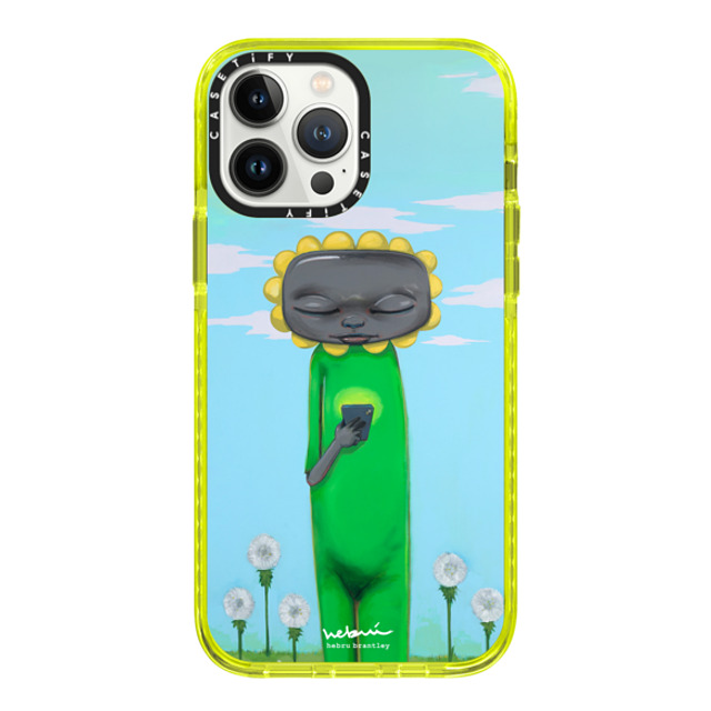 hebrubrandstudio x CASETiFY iPhone 13 Pro Max Case ネオン イエロー インパクトケース Sunflower Mother's Day hebrubrandstudio x CASETiFY iPhone 13 Pro Max Case ネオン イエロー インパクトケース Sunflower Mother's Day