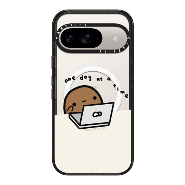 sad potato club x CASETiFY Pixel 9 Case Cartoon,Quote ブラック マグネット式 インパクトケース one day at a time by sad potato club New iPhone sad potato club x CASETiFY Pixel 9 Case Cartoon,Quote ブラック マグネット式 インパクトケース one day at a time by sad potato club New iPhone