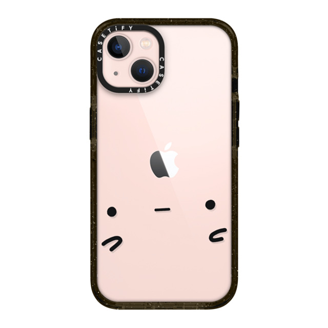 sad potato club x CASETiFY iPhone 13 ケース ブラック インパクトケース sad potato face