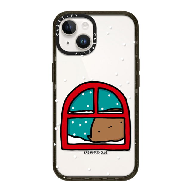 sad potato club x CASETiFY iPhone 14 ケース ブラック インパクトケース i'm an inside potato