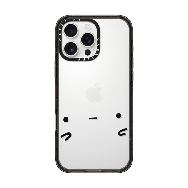 sad potato club x CASETiFY iPhone 16 Pro Max ケース ブラック インパクトケース sad potato face