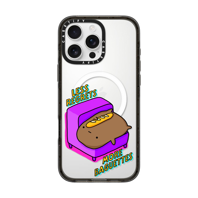 sad potato club x CASETiFY iPhone 16 Pro Max Case Cartoon Black Impact Case MagSafe Compatible less regrets, more baguettes Back to School sad potato club x CASETiFY iPhone 16 Pro Max Case Cartoon Black Impact Case MagSafe Compatible less regrets, more baguettes Back to School