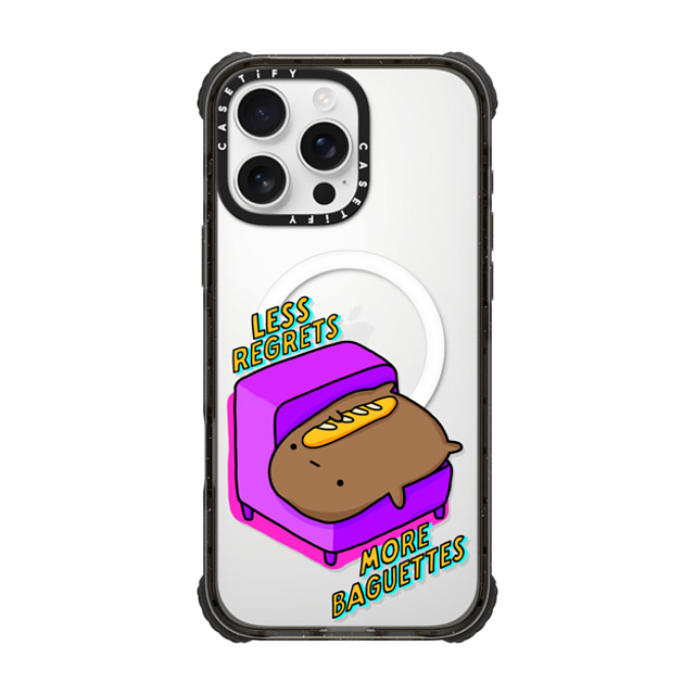 sad potato club x CASETiFY iPhone 16 Pro Max Case Cartoon Black ウルトラ インパクトケース MagSafe 対応 less regrets, more baguettes Back to School sad potato club x CASETiFY iPhone 16 Pro Max Case Cartoon Black ウルトラ インパクトケース MagSafe 対応 less regrets, more baguettes Back to School