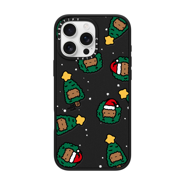 sad potato club x CASETiFY iPhone 16 Pro Max ケース マットブラック インパクトケース MagSafe対応 merry potatomas