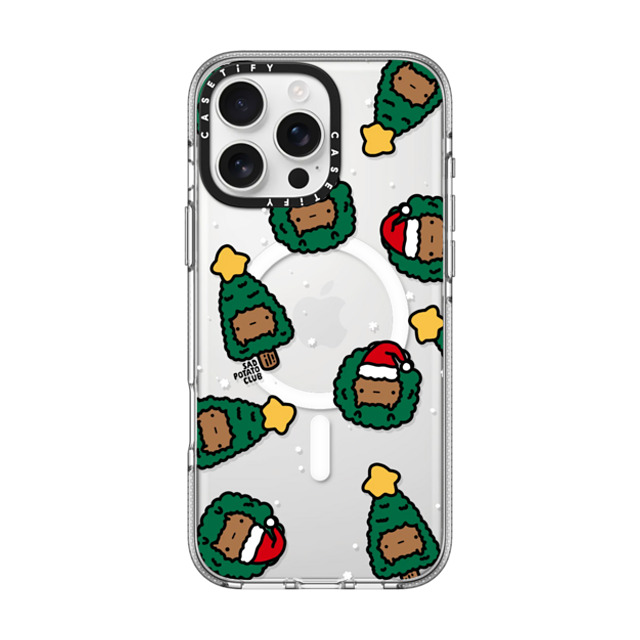 sad potato club x CASETiFY iPhone 16 Pro Max ケース クリア クリア ケース MagSafe対応 merry potatomas