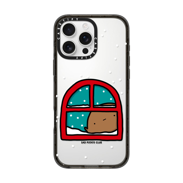 sad potato club x CASETiFY iPhone 16 Pro Max ケース ブラック インパクトケース i'm an inside potato