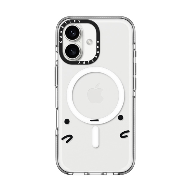 sad potato club x CASETiFY iPhone 16 ケース クリア クリア ケース MagSafe対応 sad potato face