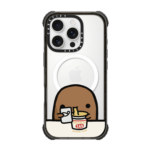 sad potato club x CASETiFY iPhone 16 Pro Case Black ウルトラ インパクトケース MagSafe 対応 cup noodles by sad potato club sad potato club x CASETiFY iPhone 16 Pro Case Black ウルトラ インパクトケース MagSafe 対応 cup noodles by sad potato club