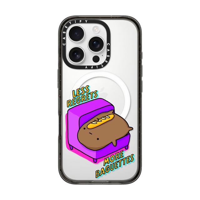 sad potato club x CASETiFY iPhone 16 Pro Case Cartoon Black Impact Case MagSafe Compatible less regrets, more baguettes Back to School sad potato club x CASETiFY iPhone 16 Pro Case Cartoon Black Impact Case MagSafe Compatible less regrets, more baguettes Back to School