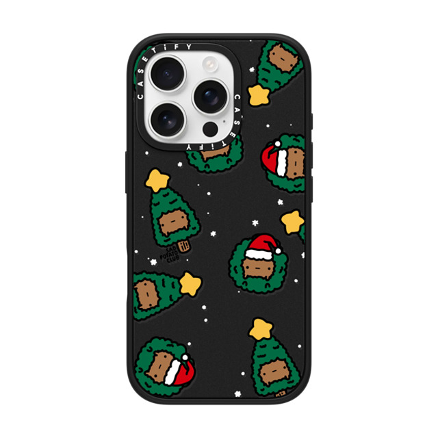 sad potato club x CASETiFY iPhone 16 Pro ケース マットブラック インパクトケース MagSafe対応 merry potatomas